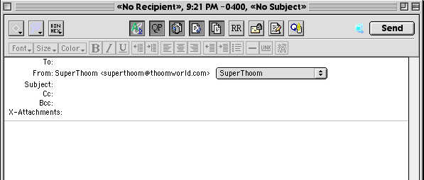 Pictore of an example SuperThoom@ThoomWorld.com e-mail message.