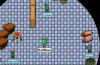 Kalthax standing inside the Post Office