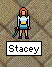 Stacy poses.